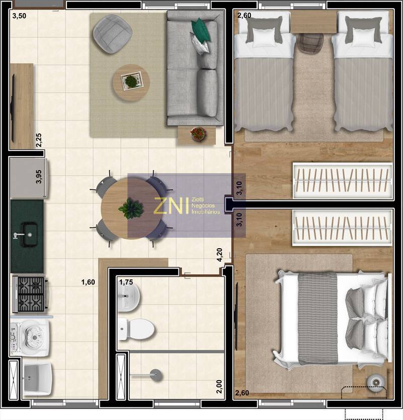 Apartamento, 2 quartos, 42 m² - Foto 20